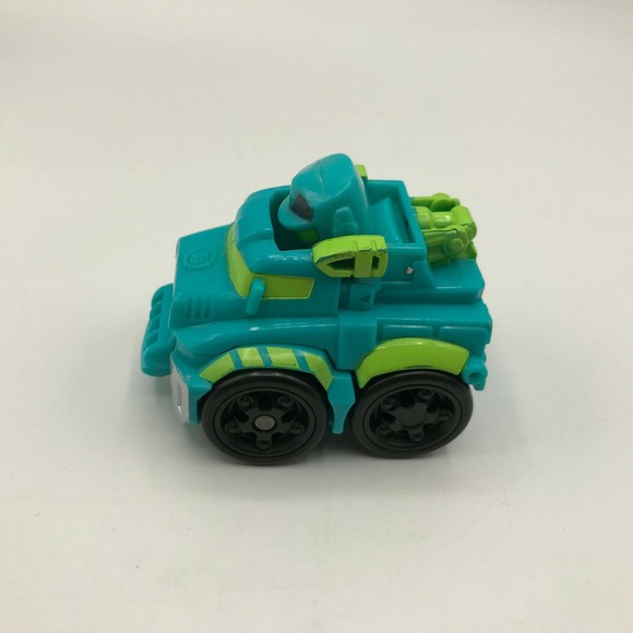 Transformers Rescue Bots Academy Mini Bot Racers Hoist Blue Green Robot Car Only - Picture 4 of 7